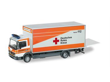 Herpa 91558 Mercedes-Benz Atego Koffer-LKW mit Ladebordwand "DRK Ortsverband Warendorf" HO