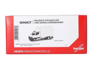 Herpa MiniKit 014069 Mercedes-Benz Sprinter '18 Transporter mit Koffer - H0 (1:87)