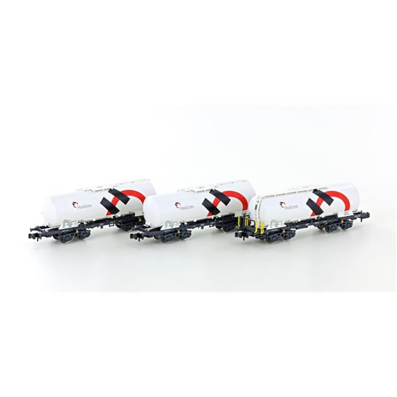 Hobbytrain 23488 3er Set Silowagen Uacs SBB / Holcim, Ep.VI, N