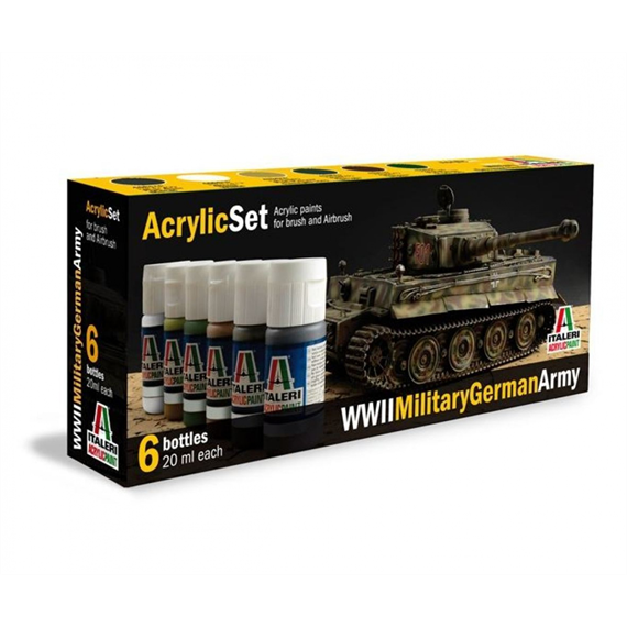 Italeri 0433 Acryl Set WWII Military German Army