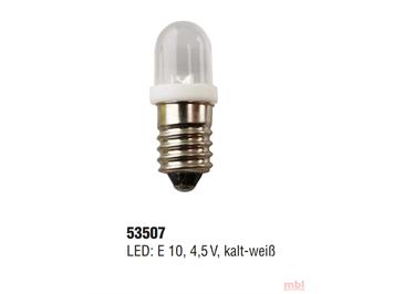 Kahlert 53507 LED Schraubbirne 3 - 4,5V E10 kalt weiss, 2 Stück