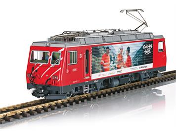 LGB 23105 MGB E-Lok HGe 4/4 II Nr. 3, "Mitarbeiterwerbung", mfx/DCC mit Sound - Spur G IIm