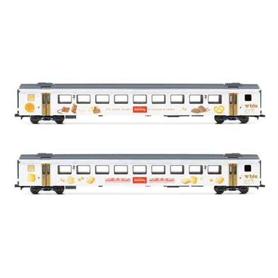 Liliput 330535 BLS EW III Kambly Ergänzungswagenset 2teilig DC und AC, H0 (1:87)