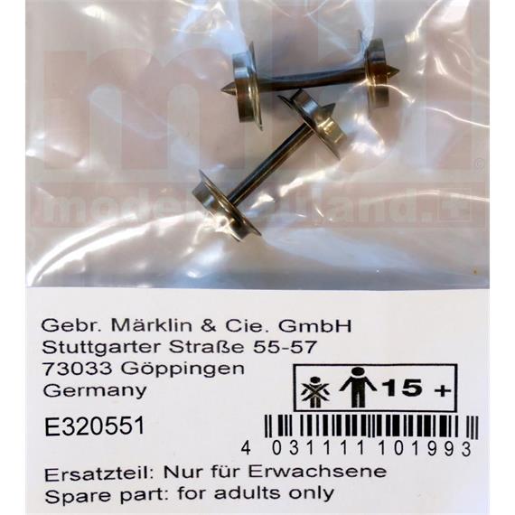 Märklin 320551 Radsatz AC 3L, 2 Stück - H0 (1:87)