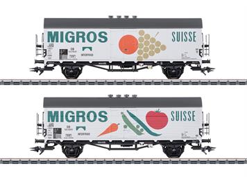 Märklin 46173 DB Kühlwagen-Set 2-teilig "MIGROS" Genossenschafts-Bund Zürich - H0 (1:87)