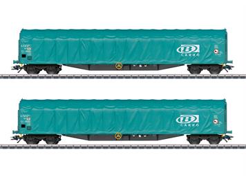 Märklin 47164 Schiebeplanenwagen-Set Rils der Belgischen Staatsbahnen - H0 (1:87)