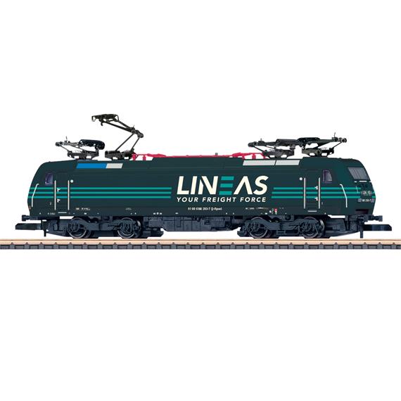 Märklin 88487 E-Lok BR 186 der TRAXX-Familie von Railpool, vermietet an Lineas - Z (1:220)