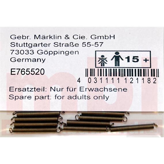 Märklin E765520 Zugfeder 2,0/20,0 mm, Inhalt 10 Stück - H0 (1:87)