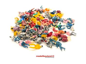 MAZERO 13 20 00 100 sitzende Figuren - für H0 (1:100, ideal passend in 1:87-Personenwagen)