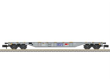 Minitrix 18600 SBB Cargo vierachsiger, unbeladener Containertragwagen der Bauart Sgns - N