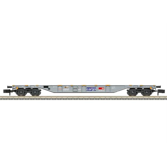 Minitrix 18600 SBB Cargo vierachsiger, unbeladener Containertragwagen der Bauart Sgns - N