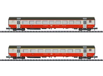 Minitrix 18721 Schnellzugwagen-Set "Swiss Express" Teil 2 der SBB - N (1:160)