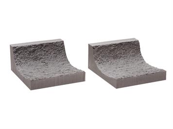 Noch 58032 Tunnel-Fels-Innenwand, gerade 2 Stück, je 9,5 cm lang, 10,5 cm hoch