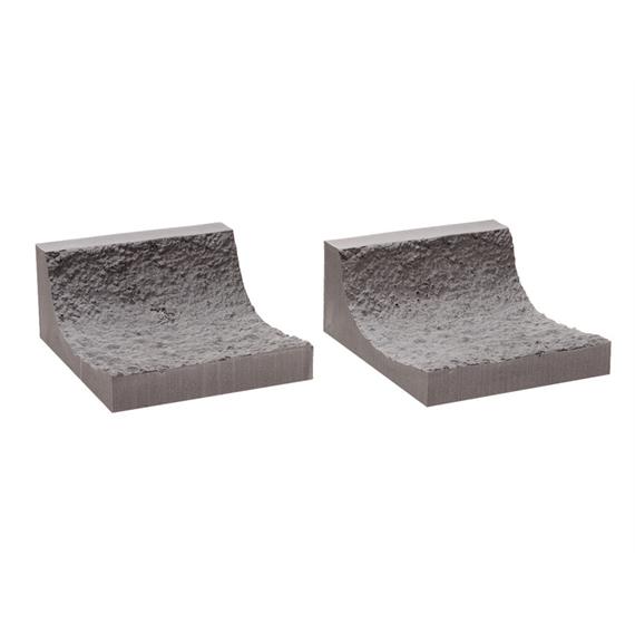 Noch 58032 Tunnel-Fels-Innenwand, gerade 2 Stück, je 9,5 cm lang, 10,5 cm hoch