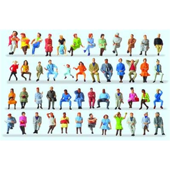 Preiser 14418 sitzende Personen, 48 Figuren