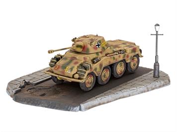 Revell 03298 First Diorama Set - Sd.Kfz. 234/2 Puma, Bausatz, Maßstab: 1:76