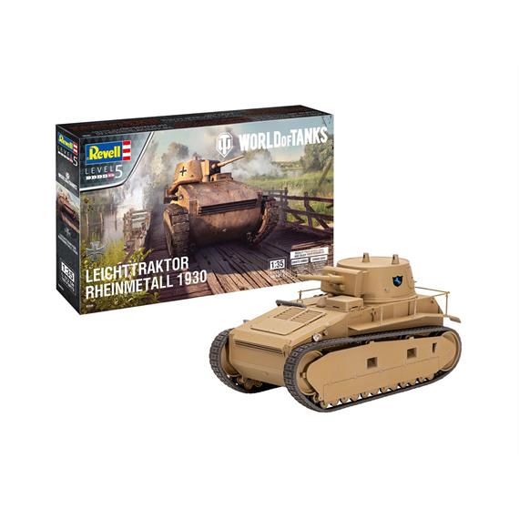 Revell 03506 Leichttraktor Rheinmetall 1930 "World of Tanks", Massstab 1:72