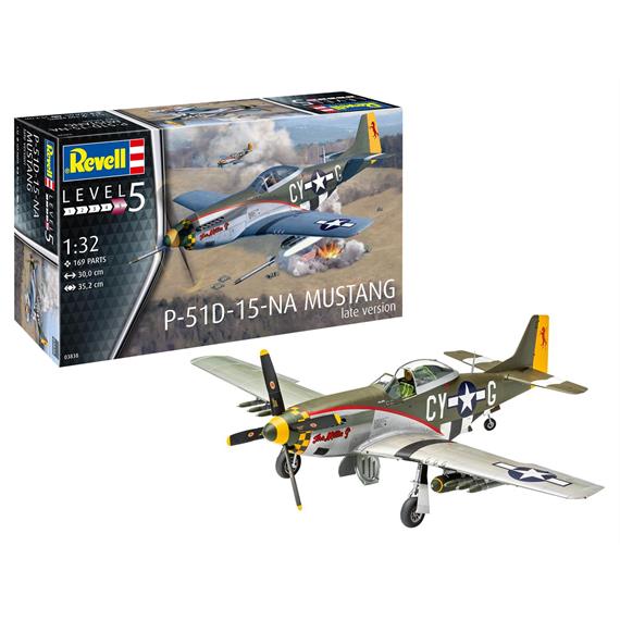 Revell 03838 P-51D Mustang (late version) - Bausatz - Maßstab 1:32