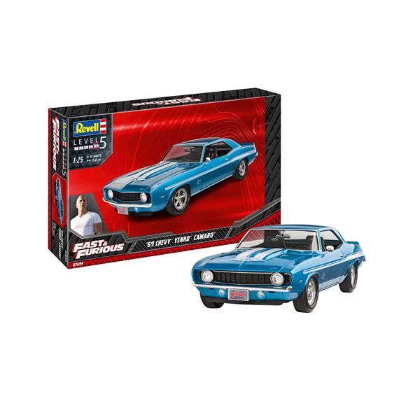 Revell 07694 Fast & Furious 1969 Chevy Camaro Yenko, Maßstab: 1:25