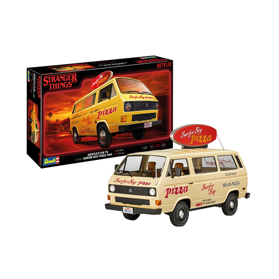 Revell 07725 „Stranger Things“ Argyle’s VWT3 Surfer Boy Pizza V - Massstab 1:25