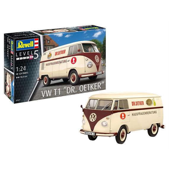 Revell 67677 Model Set VW T1 Dr.Oetker, Bausatz, Maßstab:1:24