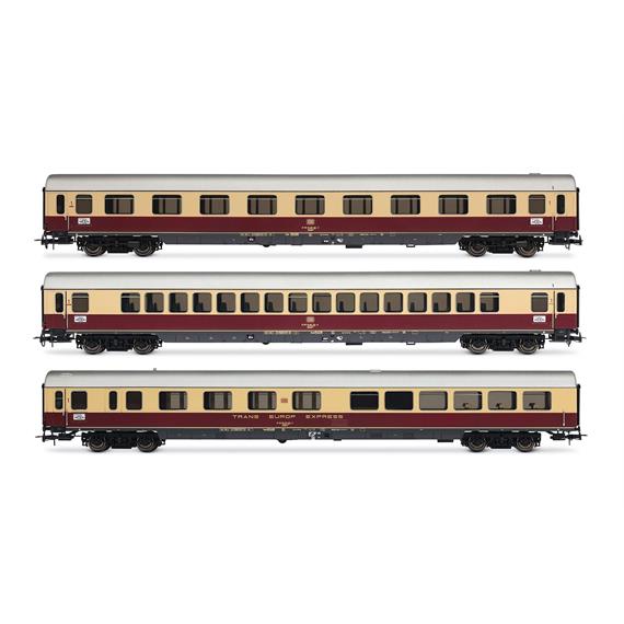 Rivarossi HR4373 DB 3er-Set TEE Bavaria (Apmz Avmz + ARDm) rot/beige Ep.IV - H0 (1:87)