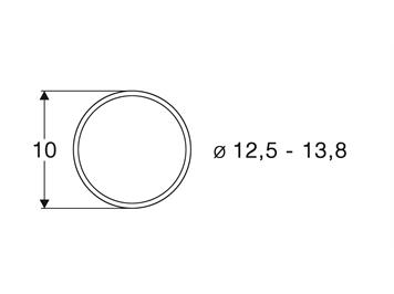 Roco 40066 Haftringsatz DC 12,5 - 13,8 mm, 10 Stück - H0 (1:87)