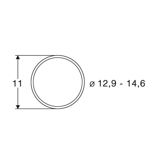 Roco 40070 Haftringsatz DC 12.9-14.6mm, 10 Stück - H0 (1:87)