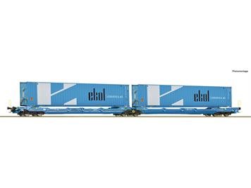 Roco 6600021 Doppeltaschen-Gelenkwagen T3000e, EUROWAGON, Spedition Ekol - H0 (1:87)