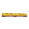 Roco 6600057 Doppeltaschen-Gelenkwagen T3000e, DB AG, „DHL“ - H0 (1:87)