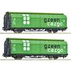 Roco 6600114 2-tlg. Set: Schiebewandwagen, Green Cargo - H0 (1:87)
