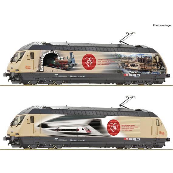 Roco 70678 E-Lok Re 460 019-3 „175 Jahre Schweizer Bahn", DC, digital DCC mit Sound, H0