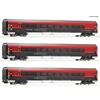 Roco 74042 3-tlg. Set: Railjet, ÖBB, mit Innenbeleuchtung, AC 3L - H0 (1:87)