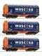 Roco 76009 3-tlg. Set: Schiebeplanenwagen, Wascosa - H0 (1:87)