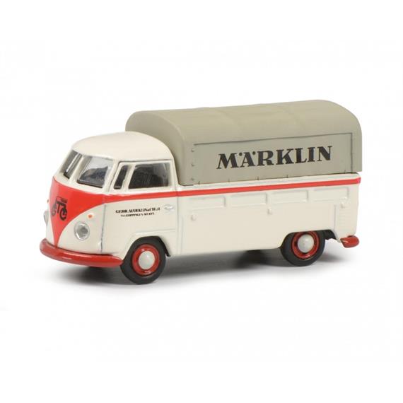 Schuco 452653802 VW T1b Pritsche/Plane "Märklin", H0