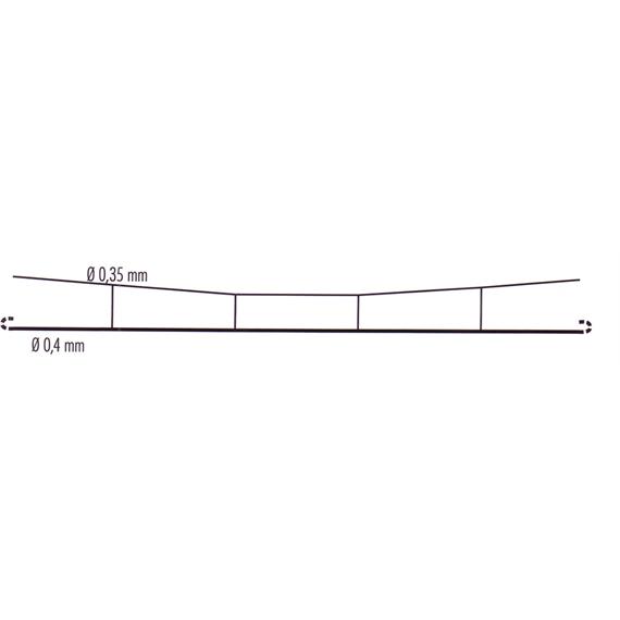 Sommerfeld 442 Profi-Fahrdraht verkupfert 0,4 x 160 mm, 5 Stück - N (1:160)