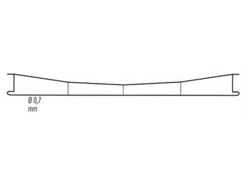 Sommerfeldt 143 Fahrdraht verkupfert 0,7 x 229 mm, 5 Stück - H0/H0m (1:87)