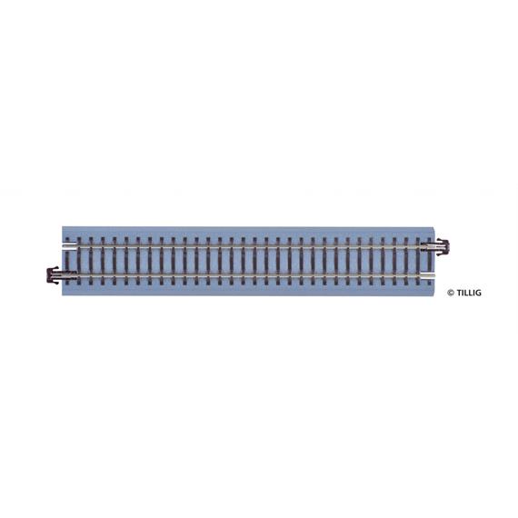Tillig 83712 Bettungsgleis braun Gleisstück G1, Gerades Gleis 166 mm - H0m (1:87)