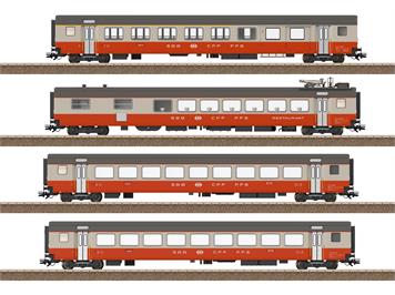 TRIX 23690 SBB 4er Personenwagen-Set Swiss Express, DC 2L - H0 (1:87)