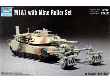 Trumpeter 07278 M1A1 with Mine Roller Set