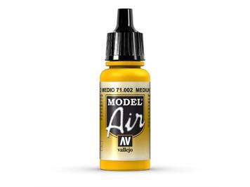 Vallejo 71.002 Model Air Medium Yellow 17ml