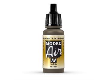 Vallejo 71.043 Model Air 17ml, US OLIVE DRAB