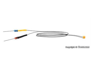 Viessmann 3561 LED gelb mit angelöteten Kabeln, 5 Stück