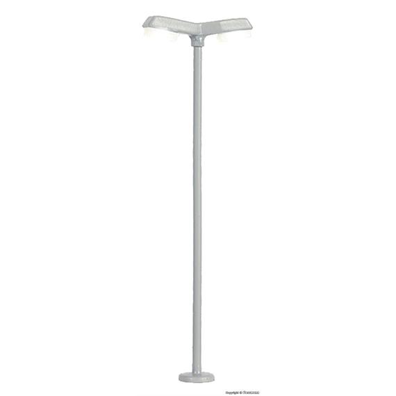 Viessmann 6498 Strassenleuchte modern doppelt LED weiss N