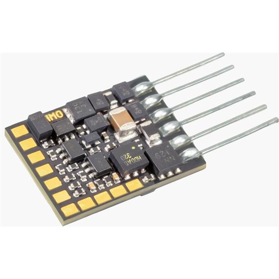 ZIMO MN170N Miniatur-Decoder mit 6pol. Direktschnittstelle, 0,7A, 2 FU-Ausgänge, N-H0m