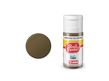AMMO R-0001 Rail Center Schienenbraun, matt, Acrylfarbe, 20 ml