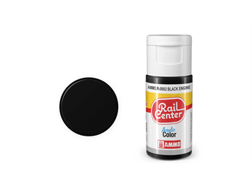 AMMO R-0002 Rail Center Motorschwarz, matt, Acrylfarbe, 20 ml