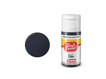 AMMO R-0005 Rail Center Dunkelgrau, matt, Acrylfarbe, 20 ml