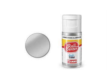 AMMO R-0008 Rail Center Aluminium, matt, Acrylfarbe, 20 ml