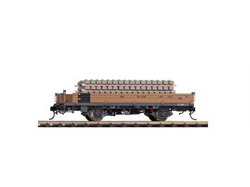 Bemo 9463 101 RhB Kk-w 7371 Niederbordwagen mit Betonschwellen - 0m (1:45)